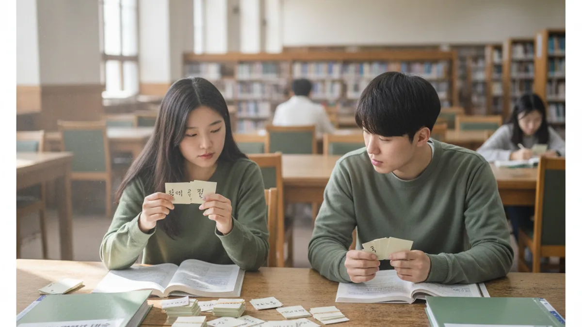 오답 노트와 정리표를 반복해서 보는 마지막 주 공부