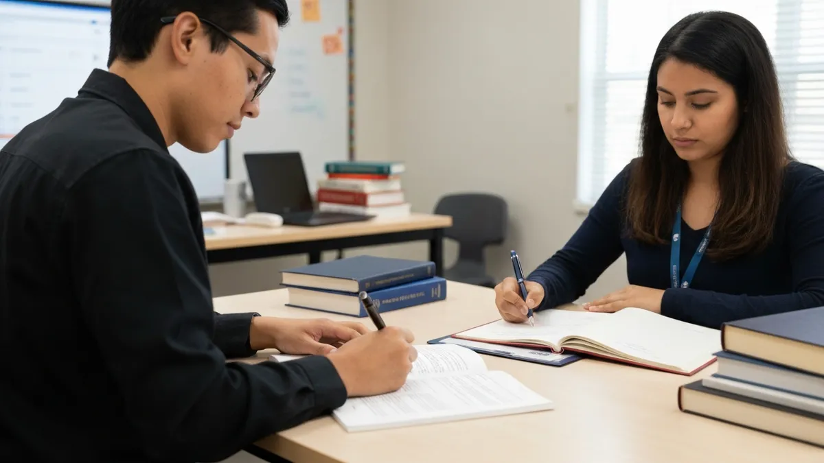 Kentucky paraeducator receiving KPA assessment results meeting ESSA compliance requirements for instructional aide classroom support role