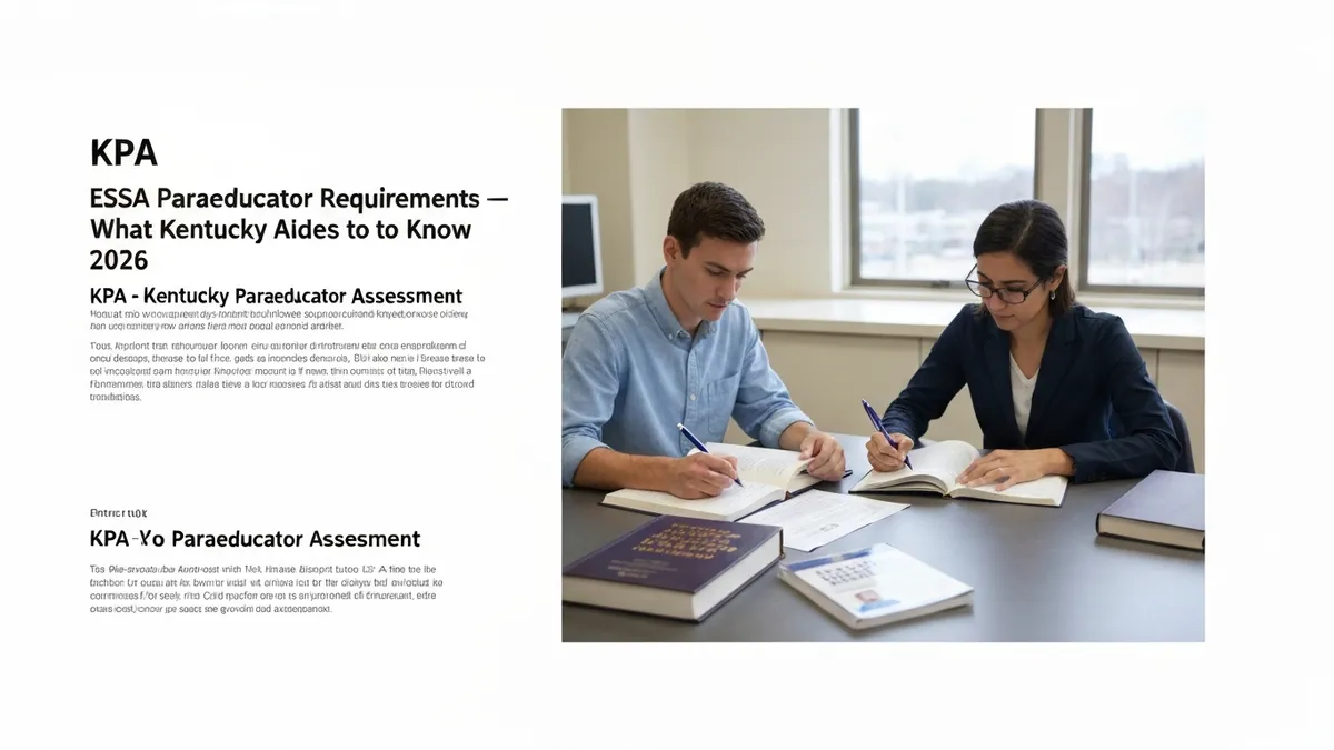 ESSA Paraeducator Requirements — What Kentucky Aides Need to Know 2026