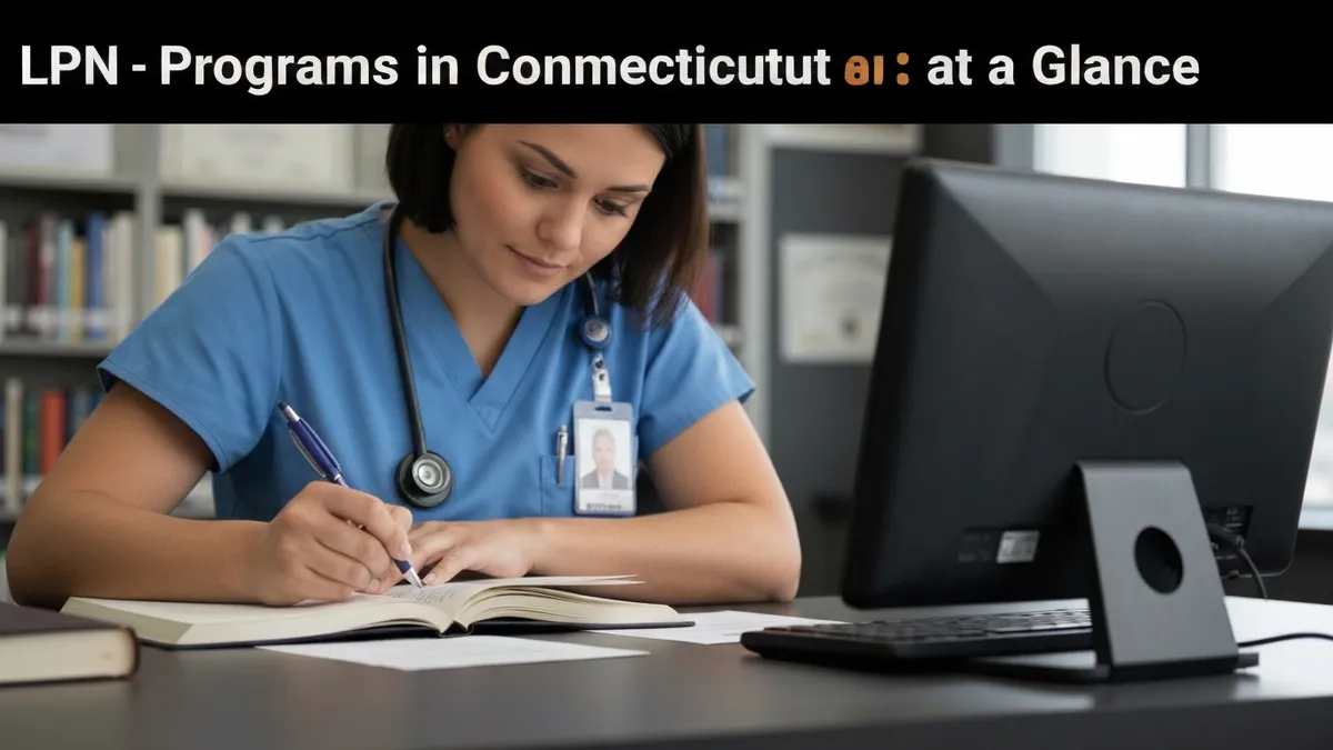 LPN Programs in Connecticut at a Glance - LPN - Certified Practical Nurse certification study resource