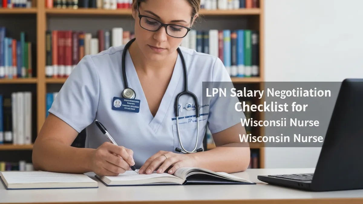 LPN Salary Negotiation Checklist for Wisconsin Nur - LPN - Certified Practical Nurse certification study resource