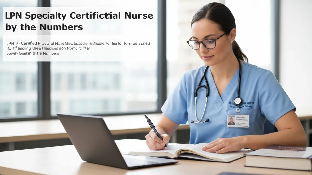 LPN Specialty Certifications by the Numbers - LPN - Certified Practical Nurse certification study resource