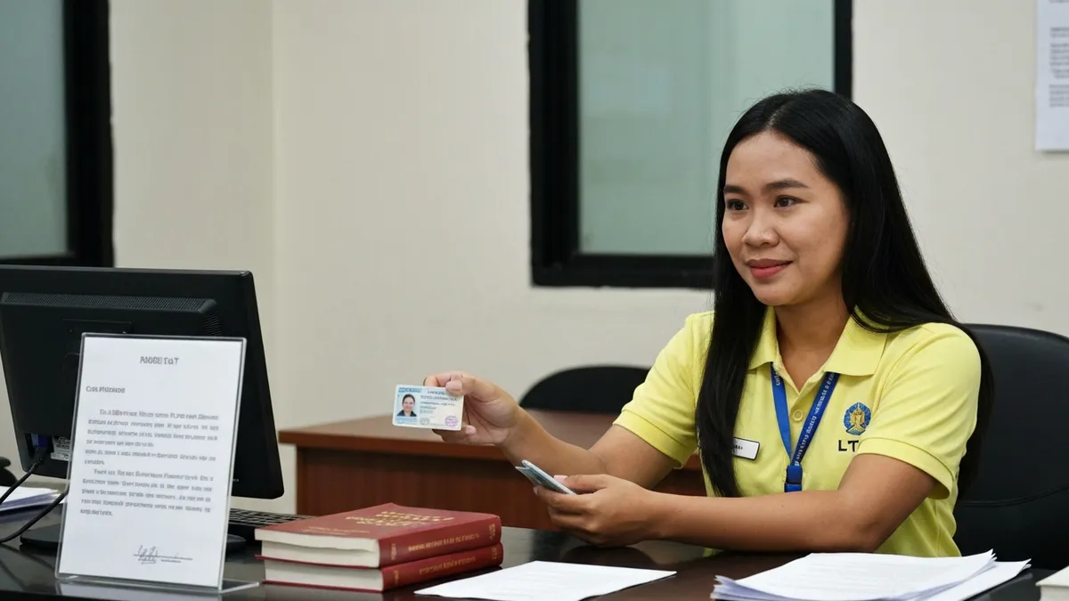 LTO licensing center applicants going through the non-professional driver's license application process in the Philippines
