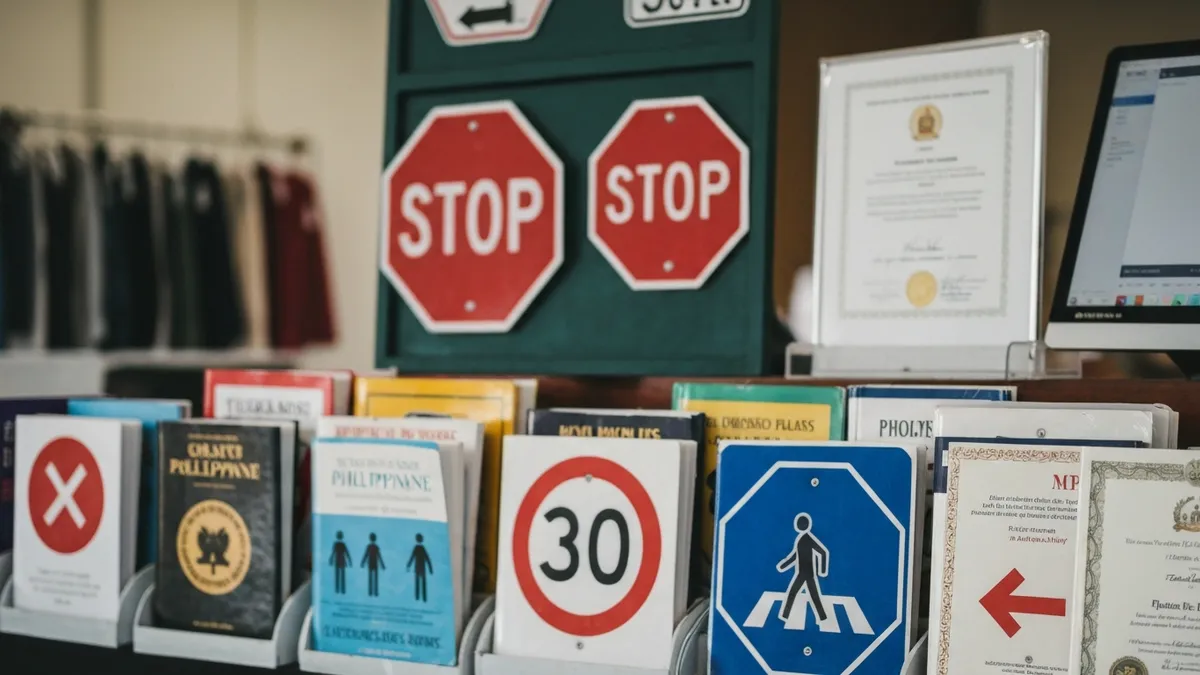 Philippine driver upgrading LTO restriction code at LTO district office counter