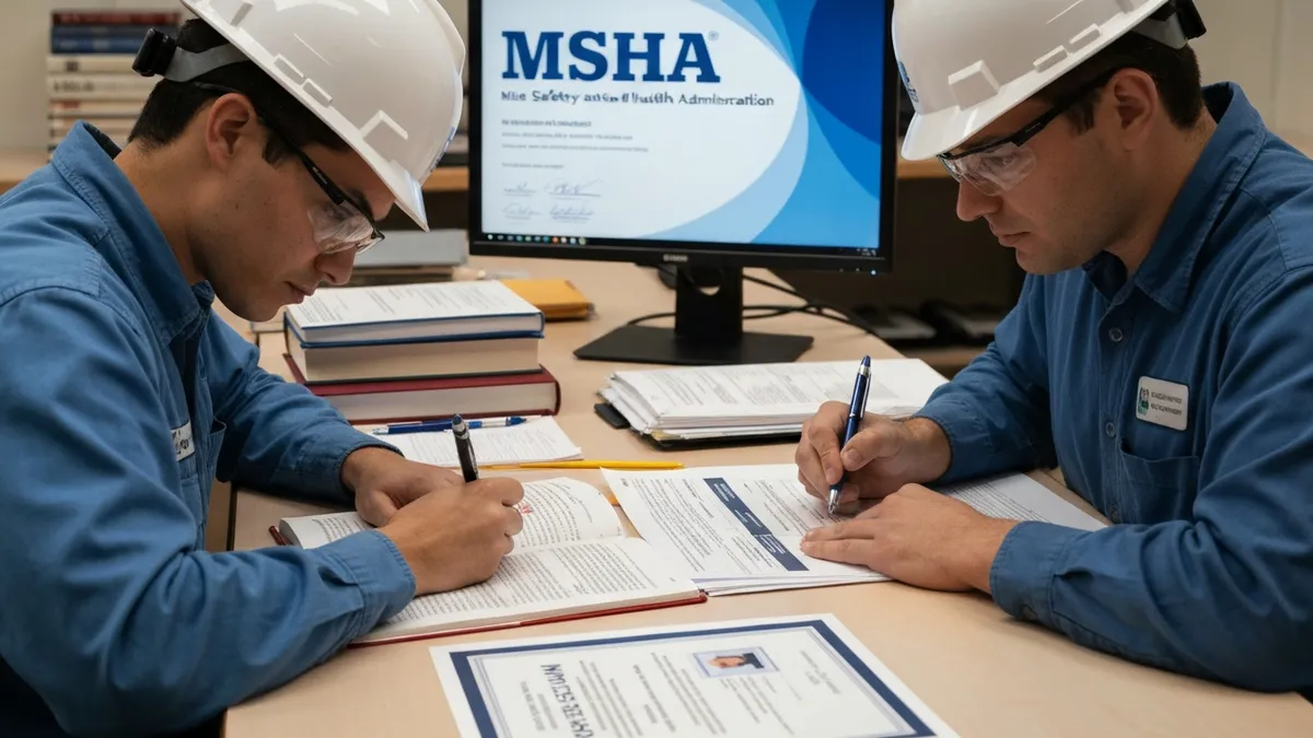 Msha Certification Vs. Training Completion - MSHA - Mine Safety and Health Administration certification study resource