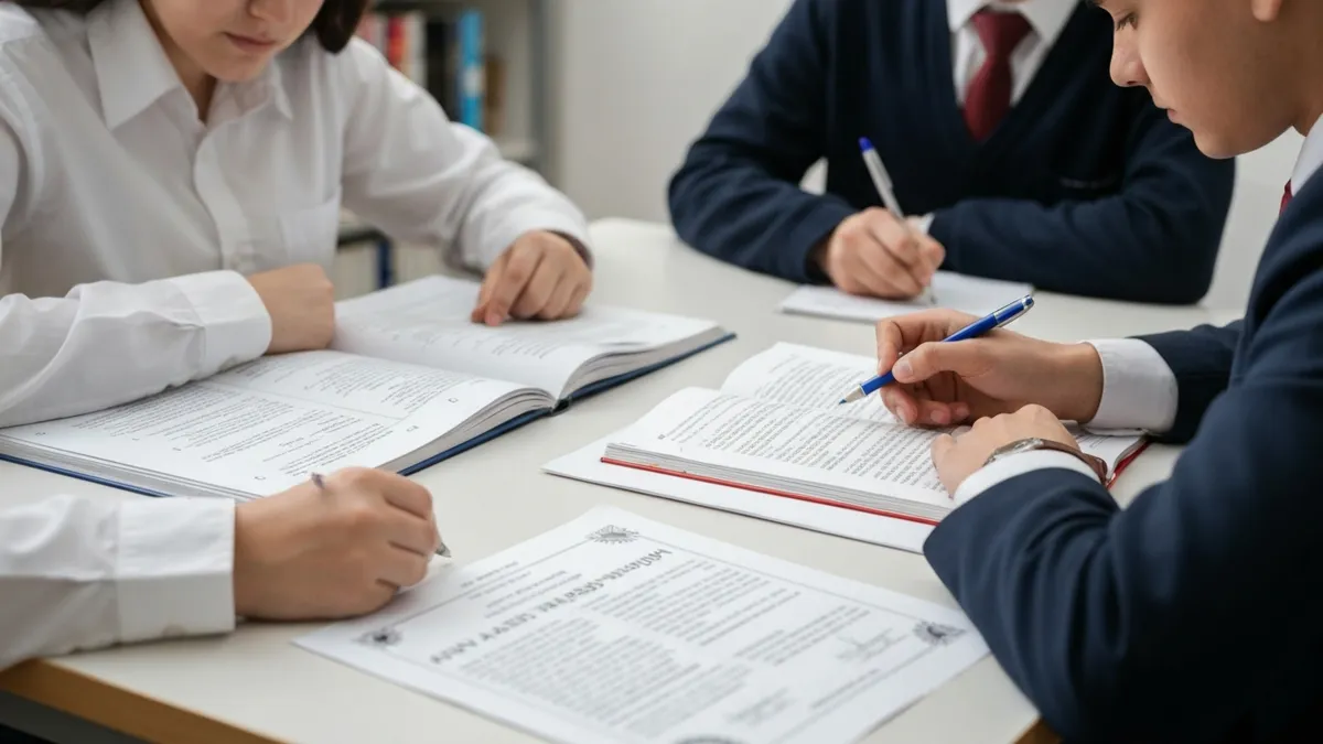 NCAE Abstract Reasoning pattern series and figure analogy examples for Grade 9 students