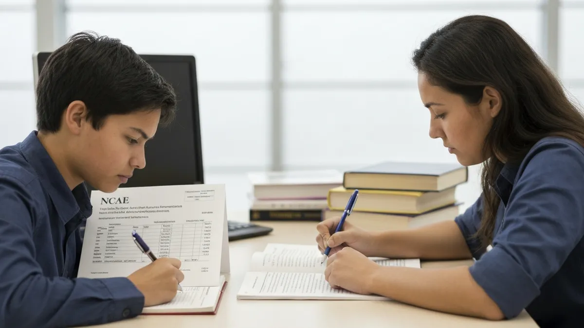 Sample NCAE result card showing stanine scores, raw scores, and national percentile ranks for each subtest