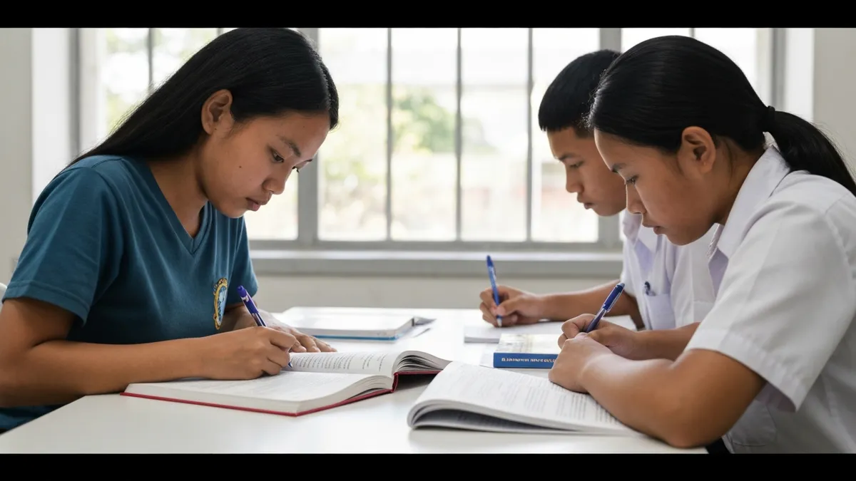 Students reviewing NCAE Social Science — Araling Panlipunan study guide 2026