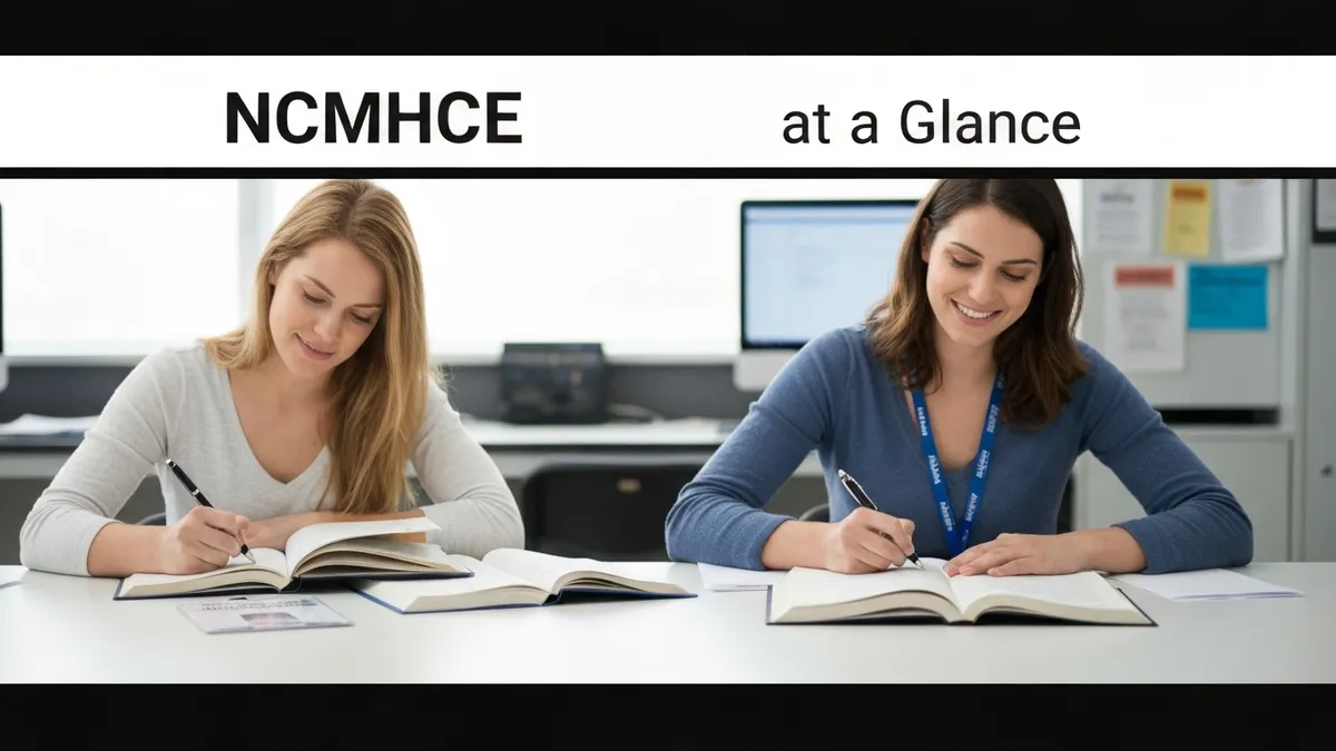 Ncmhce at a Glance - NCMHCE - National Clinical Mental Health Counseling Examination certification study resource
