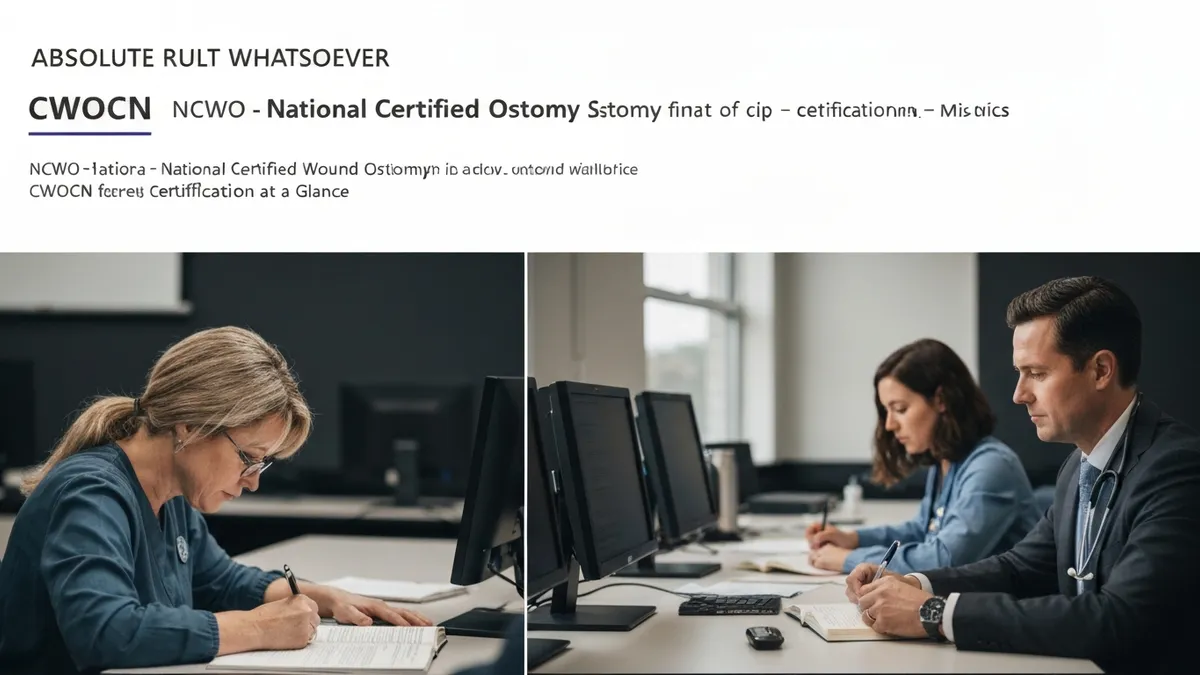 Cwocn Certification at a Glance - NCWO - National Certified Wound Ostomy certification study resource