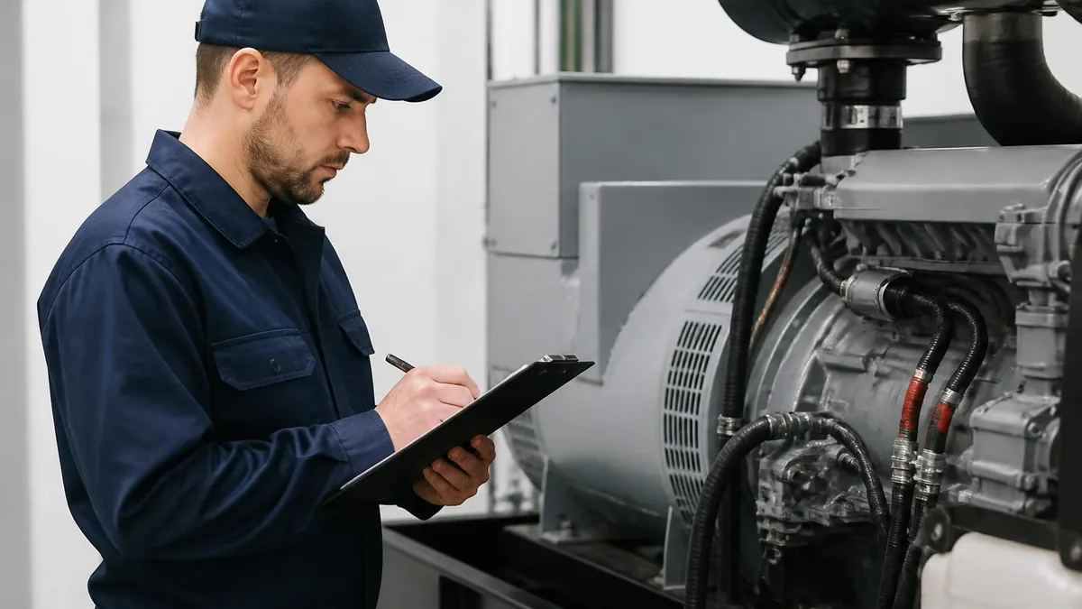 Weekly Generator Inspection Checklist - NFPA - National Fire Protection Association certification study resource