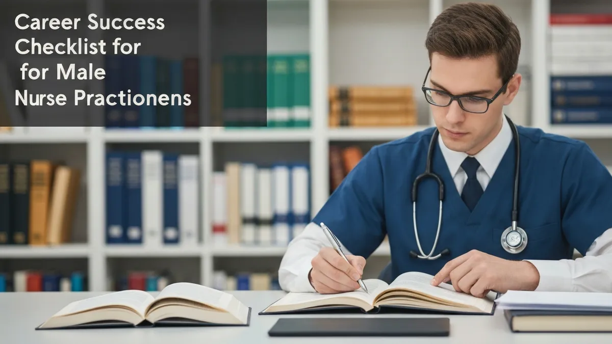 Career Success Checklist for Male Nurse Practition - NP - Nurse Practitioner certification study resource