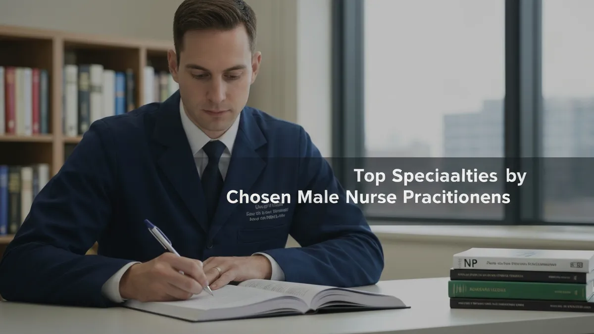 Top Specialties Chosen by Male Nurse Practitioners - NP - Nurse Practitioner certification study resource