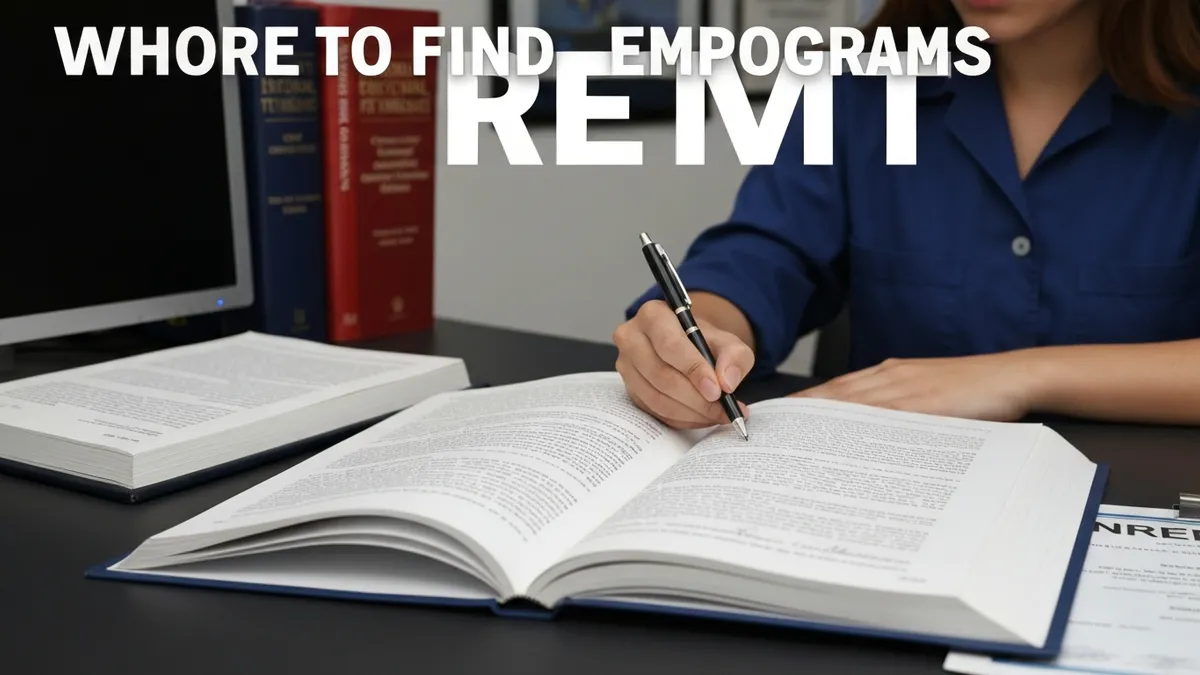 Where to Find EMT Programs Near You - NREMT - National Registry of Emergency Medical Technicians certification study resource