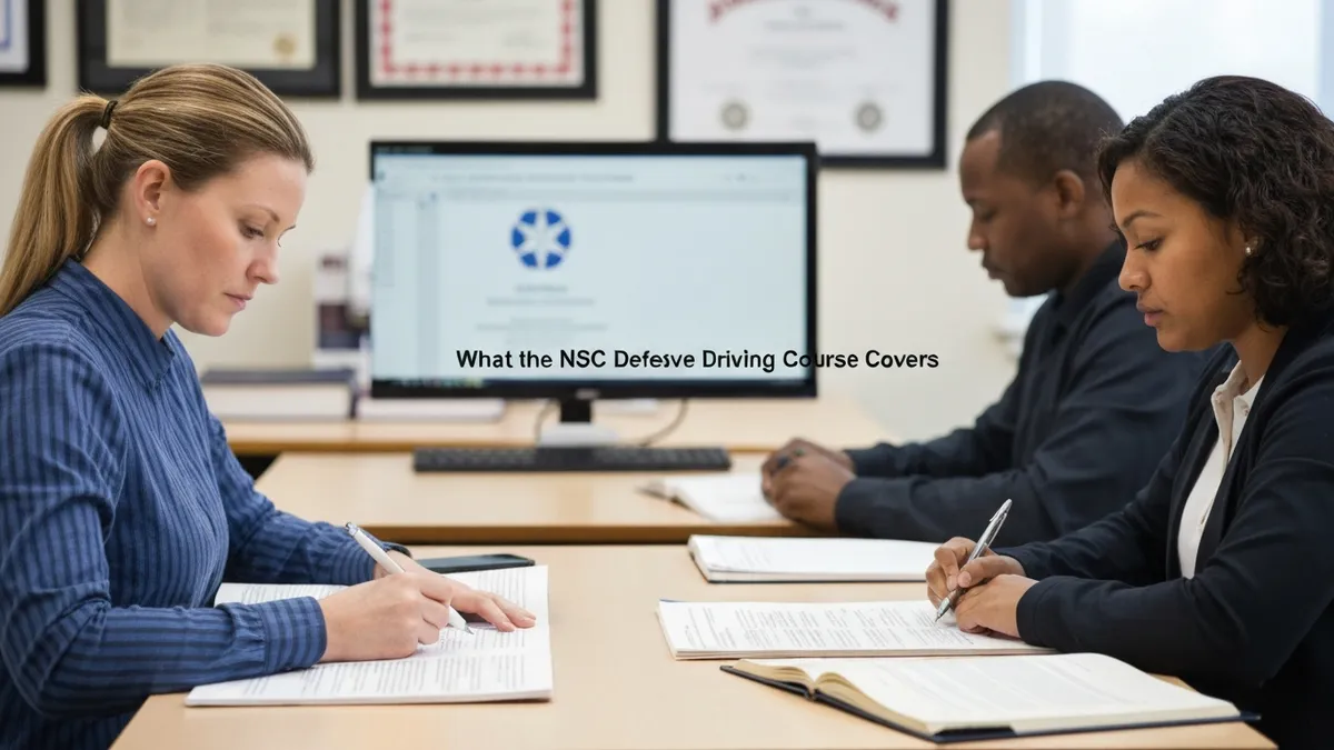 What the Nsc Defensive Driving Course Covers - NSC - National Safety Council certification study resource