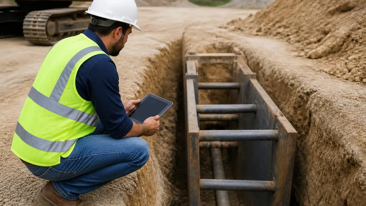 Daily Osha Trench Safety Inspection Checklist - OSHA - Safety Certificate certification study resource