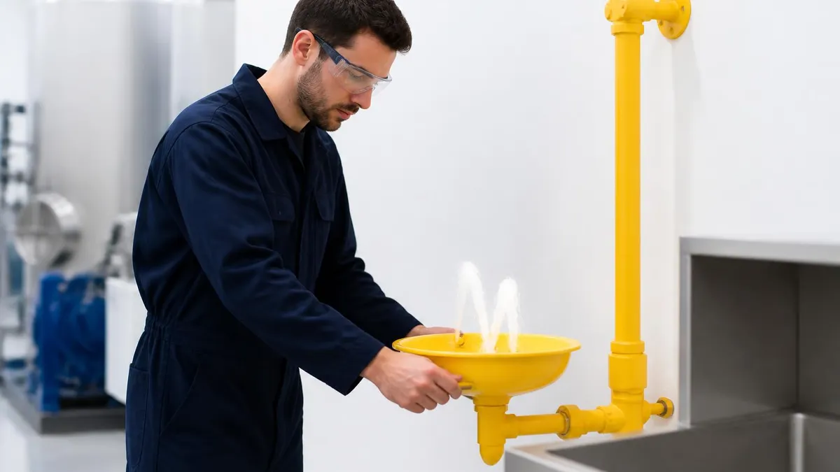 Eye Wash Stations Osha Requirements by Equipment T - OSHA - Safety Certificate certification study resource