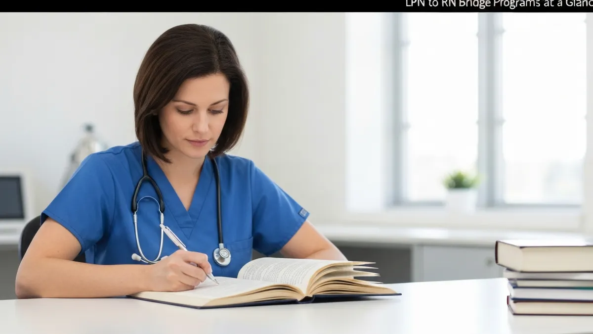 LPN to RN Bridge Programs at a Glance - RN - Registered Nurse certification study resource