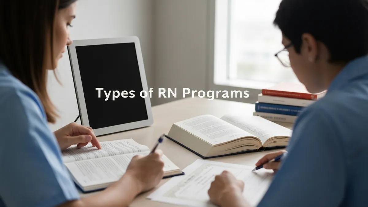 Types of RN Programs - RN - Registered Nurse certification study resource