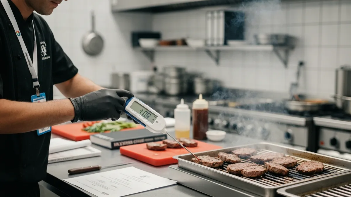 SERVSAFE Food Temperatures Quick Reference - ServSafe - ServSafe Food Safety certification study resource