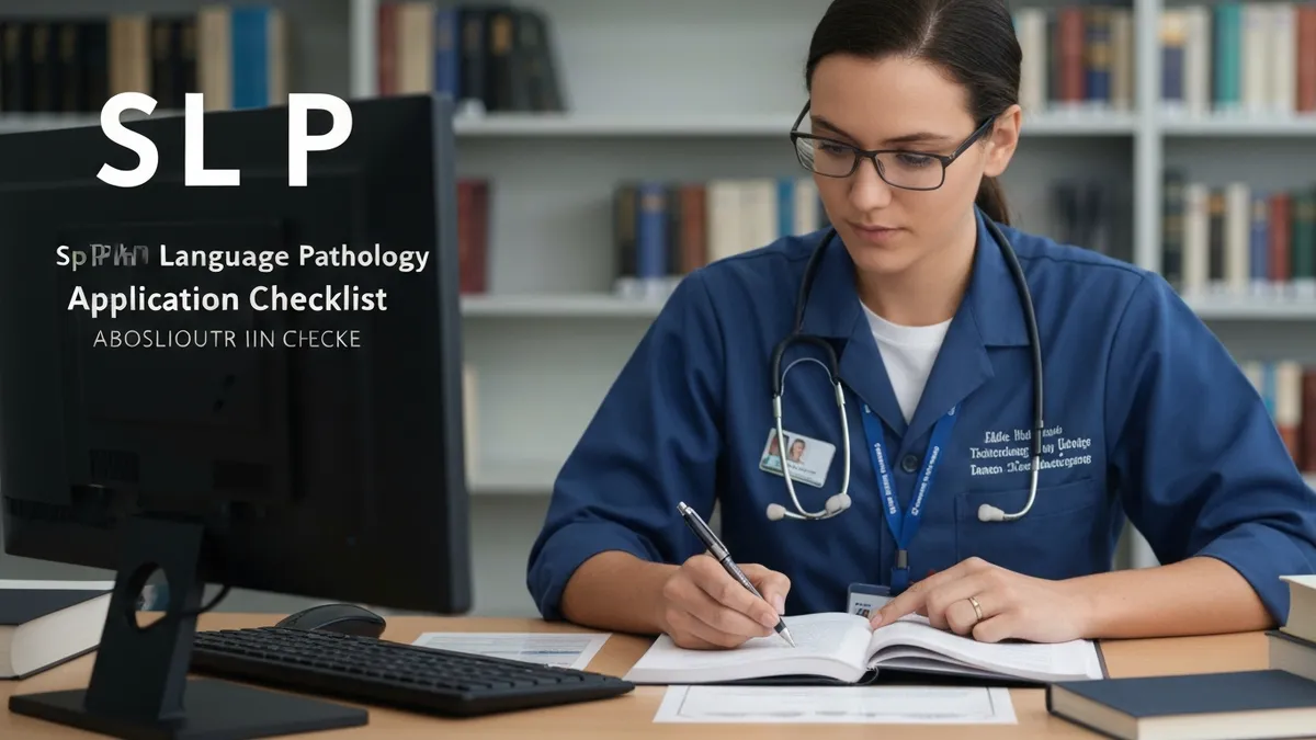 Slp Phd Program Application Checklist - SLP - Speech-Language Pathology certification study resource