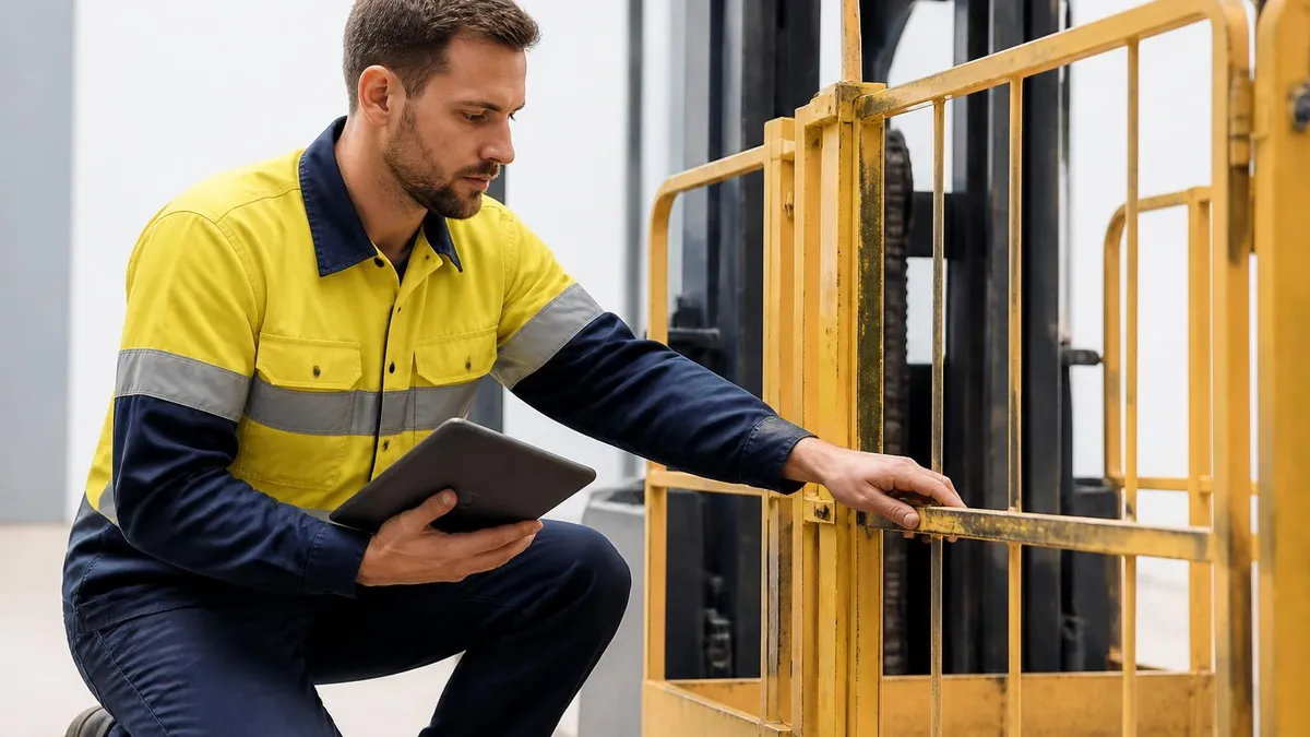 Forklift Cage Pre-use Inspection Checklist - Forklift Licence Australia - TLILIC0003 certification study resource