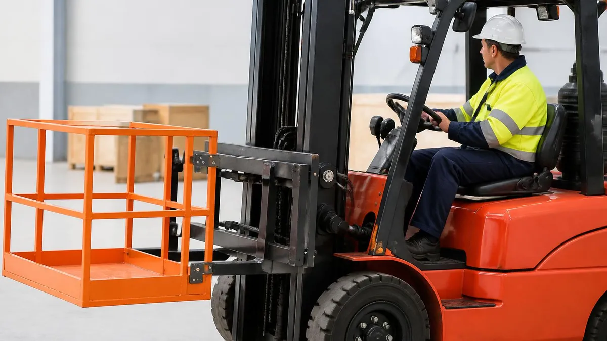 Types of Forklift Cage Attachments Used in Austral - Forklift Licence Australia - TLILIC0003 certification study resource