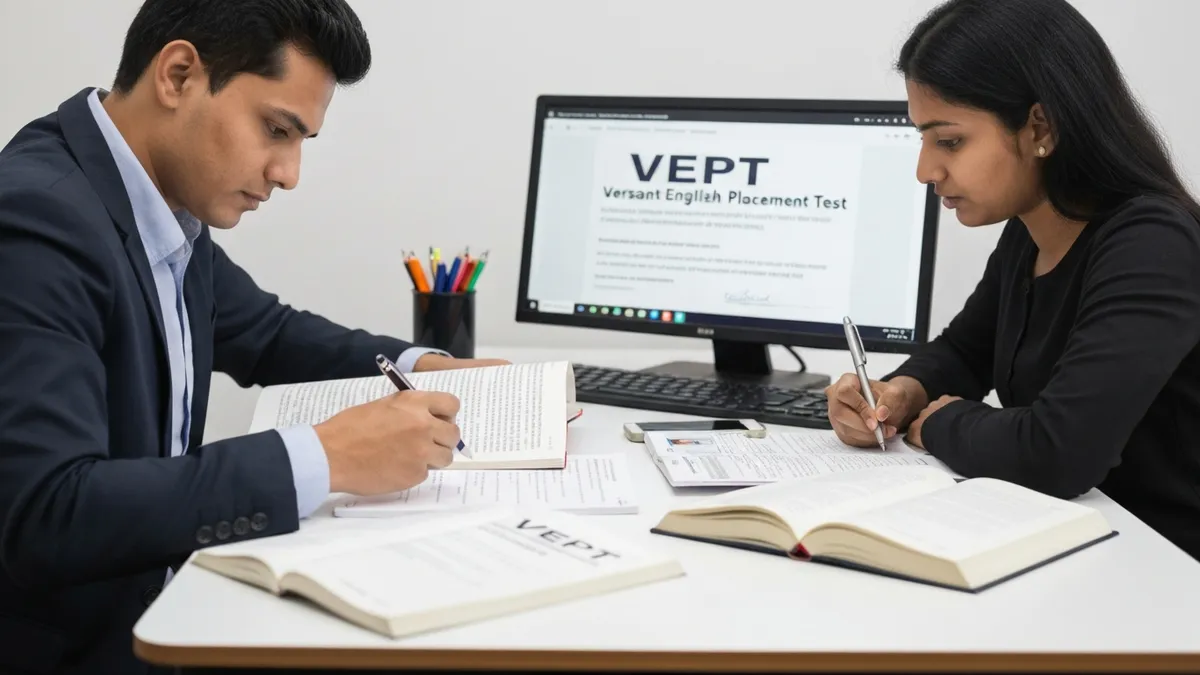 Versant VEPT listening practice checklist — BPO call center English test preparation 2026