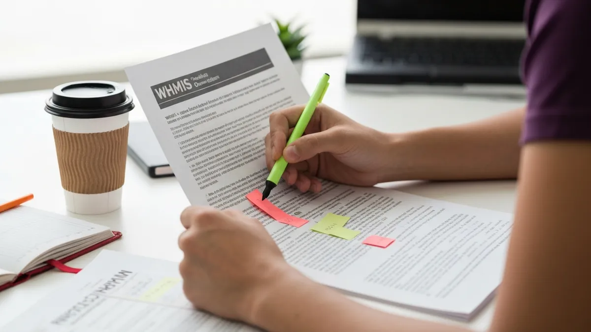 Whmis Law - WHMIS - Workplace Hazardous Materials Information System certification study resource