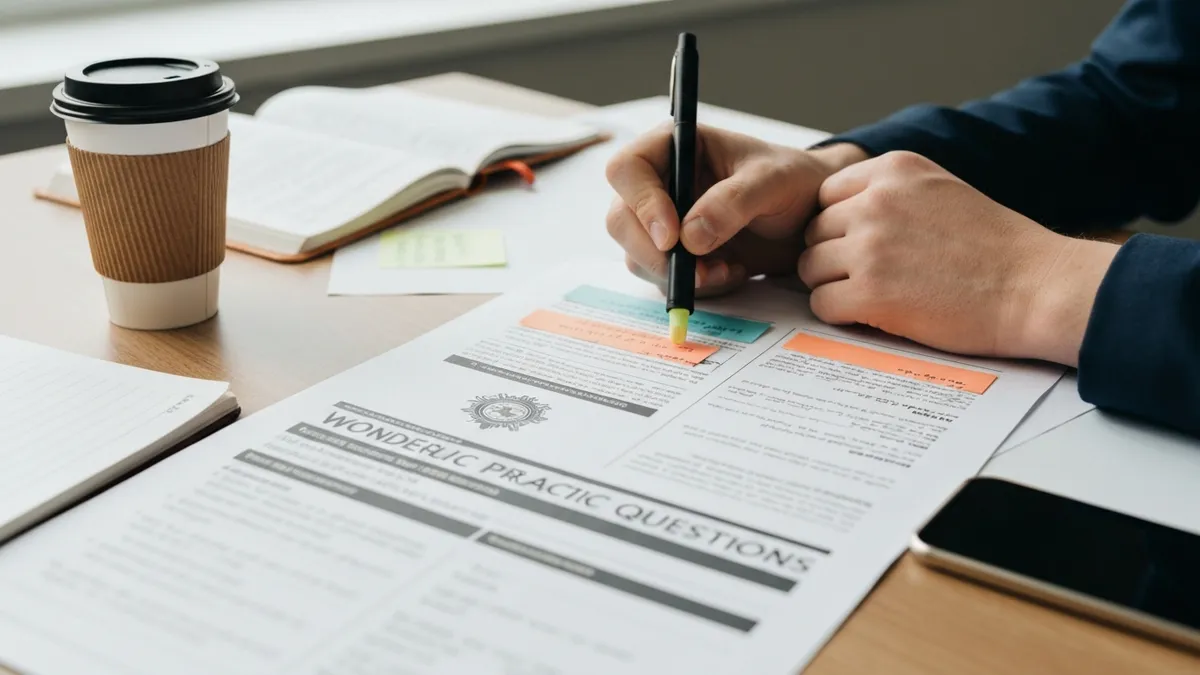 Wonderlic Wonderlic Sample - Wonderlic Personnel Test certification study resource