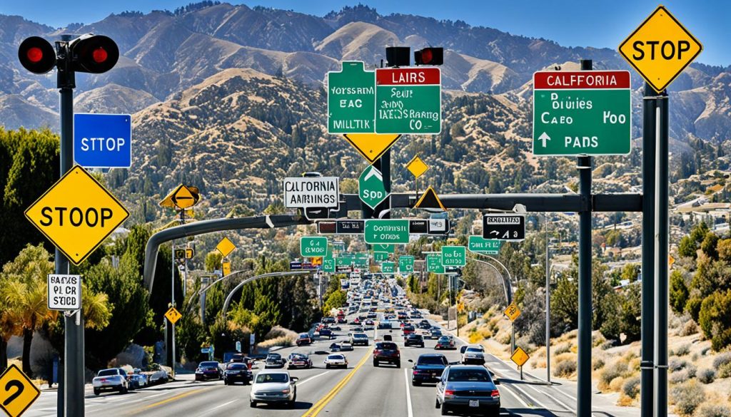 California road signs