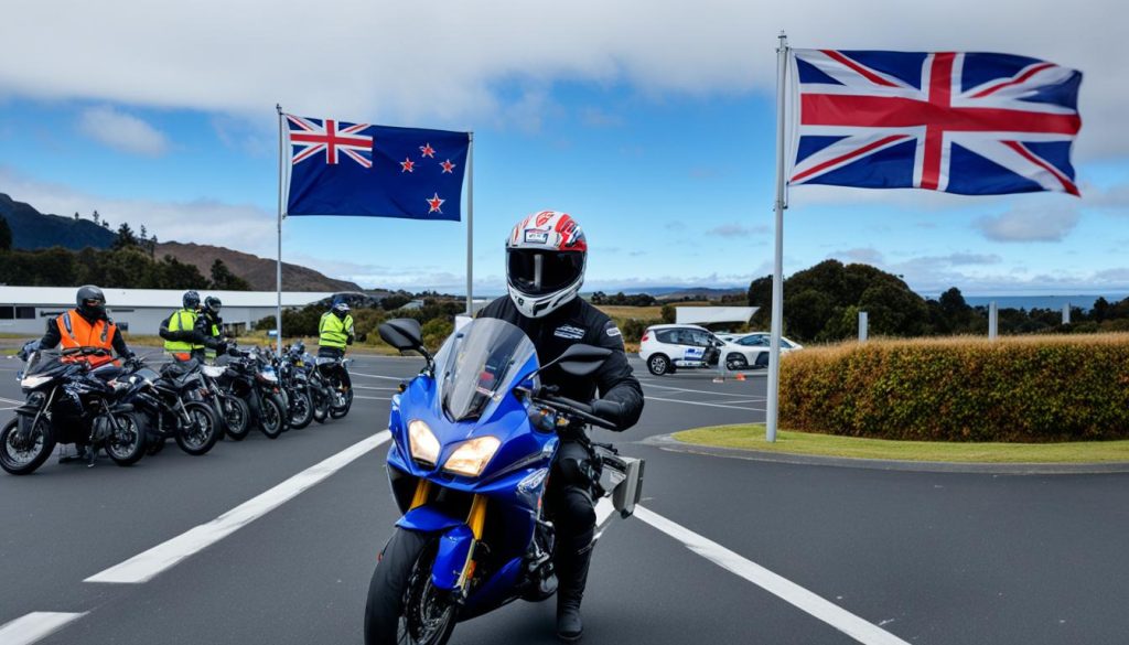 New Zealand Motorbike Driving Test