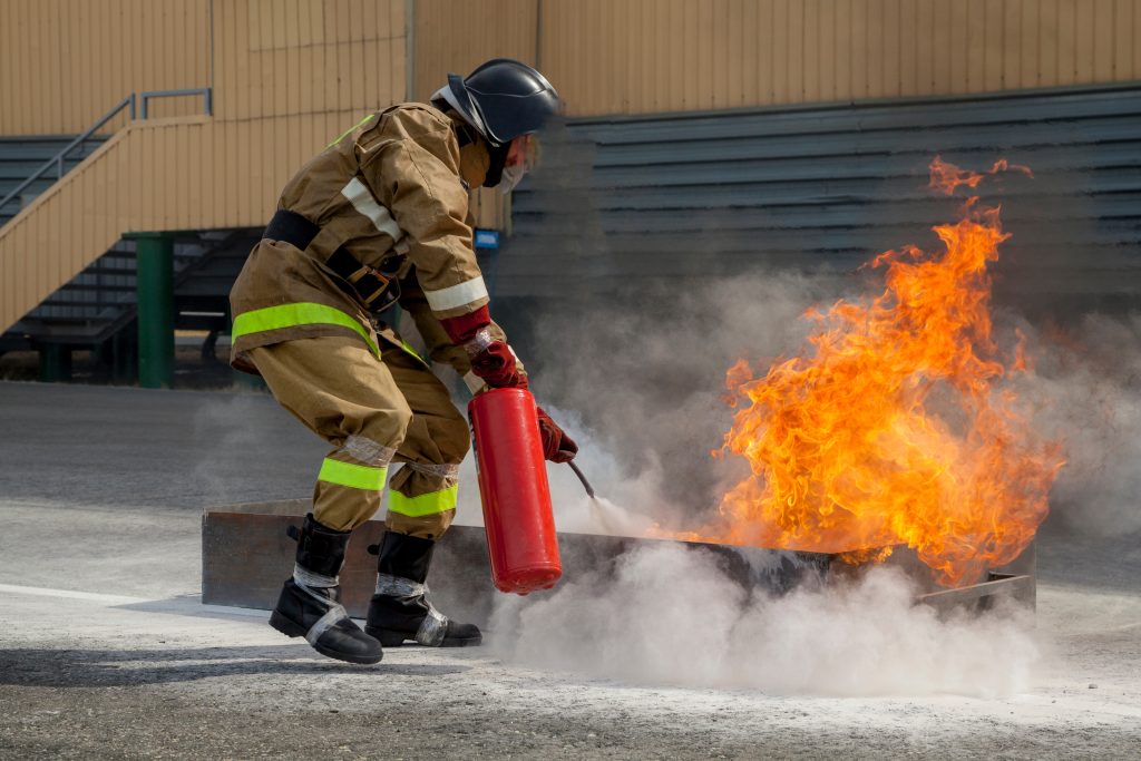 fire extinguisher practical test