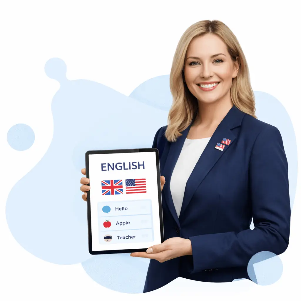 Student taking iTEP english test